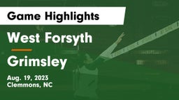 West Forsyth  vs Grimsley Game Highlights - Aug. 19, 2023