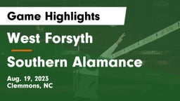 West Forsyth  vs Southern Alamance  Game Highlights - Aug. 19, 2023