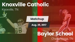 Matchup: Knoxville Catholic vs. Baylor School 2017