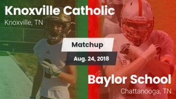 Matchup: Knoxville Catholic vs. Baylor School 2018