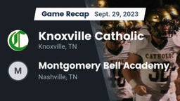 Recap: Knoxville Catholic  vs. Montgomery Bell Academy 2023