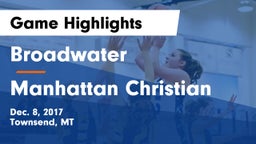 Broadwater  vs Manhattan Christian  Game Highlights - Dec. 8, 2017