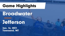 Broadwater  vs Jefferson  Game Highlights - Jan. 16, 2021