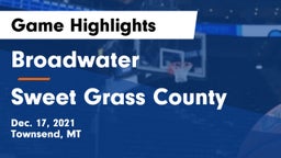 Broadwater  vs Sweet Grass County  Game Highlights - Dec. 17, 2021