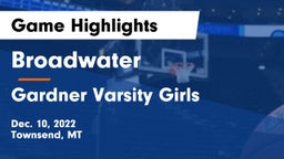 Broadwater  vs Gardner Varsity Girls Game Highlights - Dec. 10, 2022
