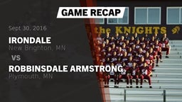 Recap: Irondale  vs. Robbinsdale Armstrong  2016