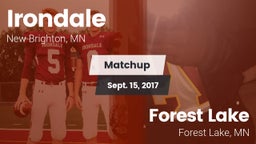 Matchup: Irondale  vs. Forest Lake  2017
