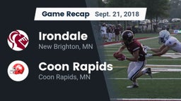 Recap: Irondale  vs. Coon Rapids  2018