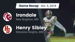 Recap: Irondale  vs. Henry Sibley  2018