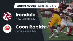 Recap: Irondale  vs. Coon Rapids  2019