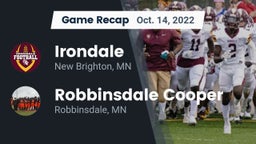 Recap: Irondale  vs. Robbinsdale Cooper  2022