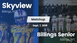Matchup: Skyview  vs. Billings Senior  2018
