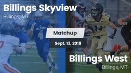 Matchup: Skyview  vs. Billings West  2019