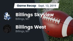 Recap: Billings Skyview  vs. Billings West  2019