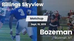 Matchup: Skyview  vs. Bozeman  2019