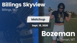 Matchup: Skyview  vs. Bozeman  2020