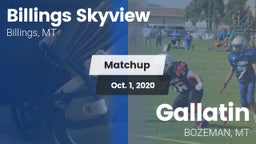 Matchup: Skyview  vs. Gallatin  2020
