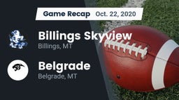 Recap: Billings Skyview  vs. Belgrade  2020