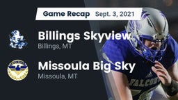 Recap: Billings Skyview  vs. Missoula Big Sky  2021