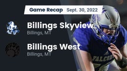 Recap: Billings Skyview  vs. Billings West  2022