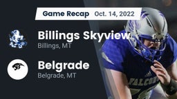 Recap: Billings Skyview  vs. Belgrade  2022