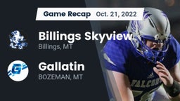 Recap: Billings Skyview  vs. Gallatin  2022