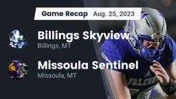 Recap: Billings Skyview  vs. Missoula Sentinel  2023