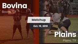 Matchup: Bovina  vs. Plains  2018