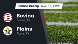 Recap: Bovina  vs. Plains  2020