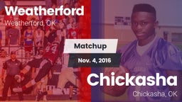 Matchup: Weatherford High vs. Chickasha  2016