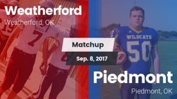 Matchup: Weatherford High vs. Piedmont  2017