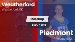 Matchup: Weatherford High vs. Piedmont  2018