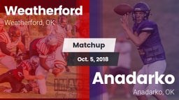 Matchup: Weatherford High vs. Anadarko  2018