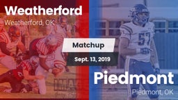 Matchup: Weatherford High vs. Piedmont  2019