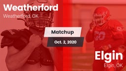 Matchup: Weatherford High vs. Elgin  2020