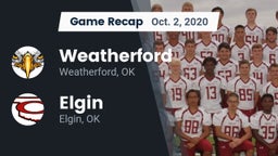 Recap: Weatherford  vs. Elgin  2020