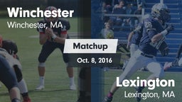 Matchup: Winchester High vs. Lexington  2016