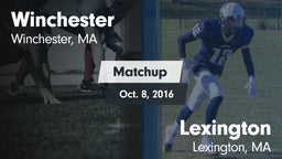 Matchup: Winchester High vs. Lexington  2016