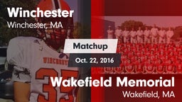 Matchup: Winchester High vs. Wakefield Memorial  2016