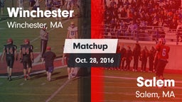Matchup: Winchester High vs. Salem  2016