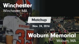 Matchup: Winchester High vs. Woburn Memorial  2016