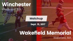 Matchup: Winchester High vs. Wakefield Memorial  2017