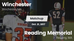 Matchup: Winchester High vs. Reading Memorial  2017