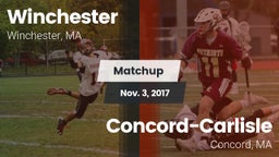 Matchup: Winchester High vs. Concord-Carlisle  2017
