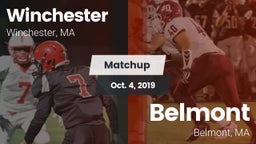 Matchup: Winchester High vs. Belmont  2019