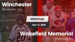 Matchup: Winchester High vs. Wakefield Memorial  2019