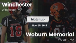 Matchup: Winchester High vs. Woburn Memorial  2019