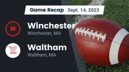 Recap: Winchester  vs. Waltham  2023