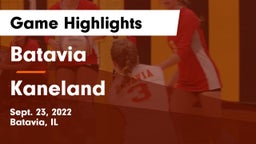 Batavia  vs Kaneland  Game Highlights - Sept. 23, 2022