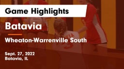 Batavia  vs Wheaton-Warrenville South  Game Highlights - Sept. 27, 2022